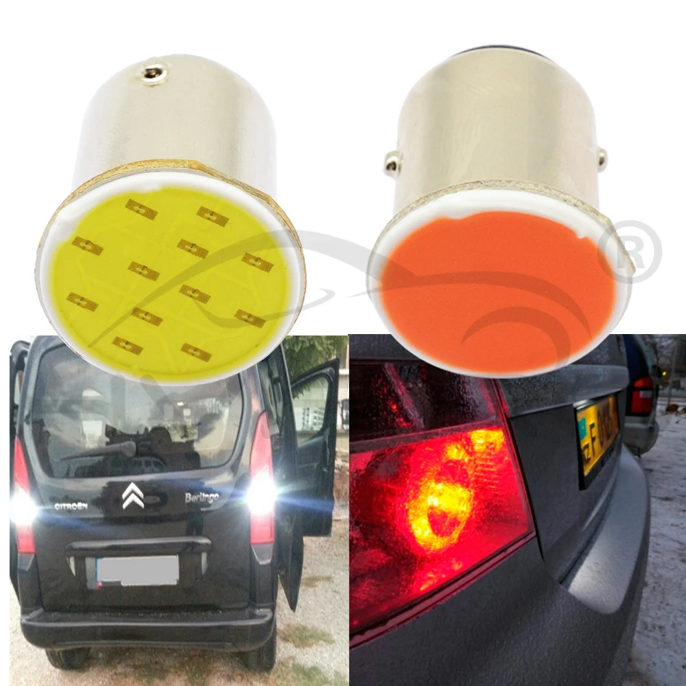 10X Белый Красный Синий Cob 12Smd 1156 BA15S 1157 BAY15D DC 12v вниз лампа RV прицеп грузовик светильник парковка Авто резервная лампа светодиодный светильник