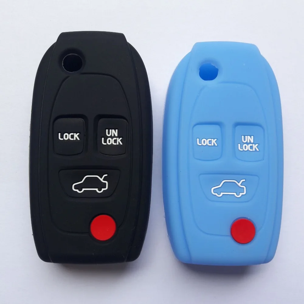 Runfa Auto Flip folding remote cover for Volvo C70 V70 S70 V40 V90 S40 fob shell silicone key case 4button | Автомобили и