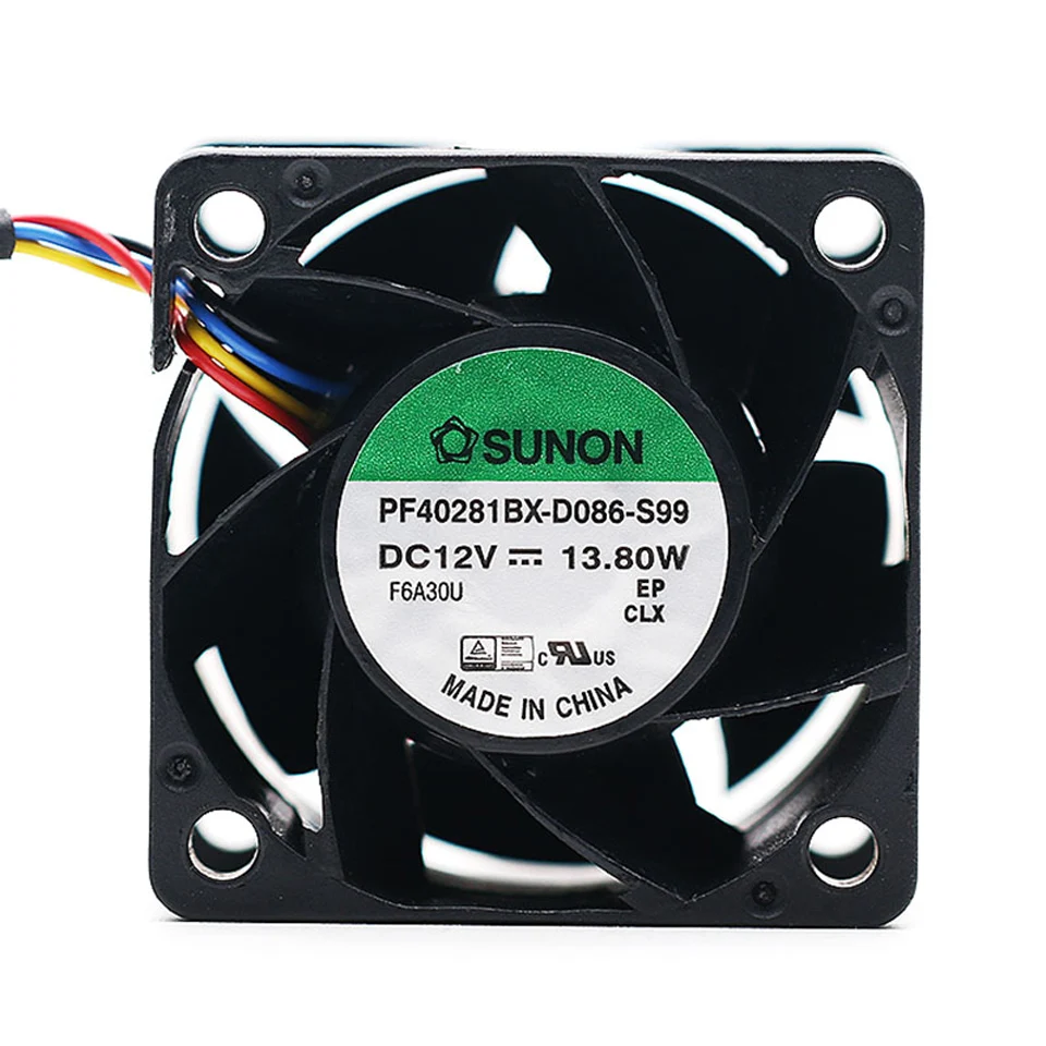 Осевой вентилятор охлаждения 1 шт PF40281BX D086 S99 12V 4028 40*40*28mm 40mm 13 8 W 1.15A PWM 4 p|Кулеры и