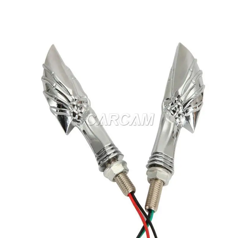 Высококачественный Хромированный указатель поворота на палец с черепом для