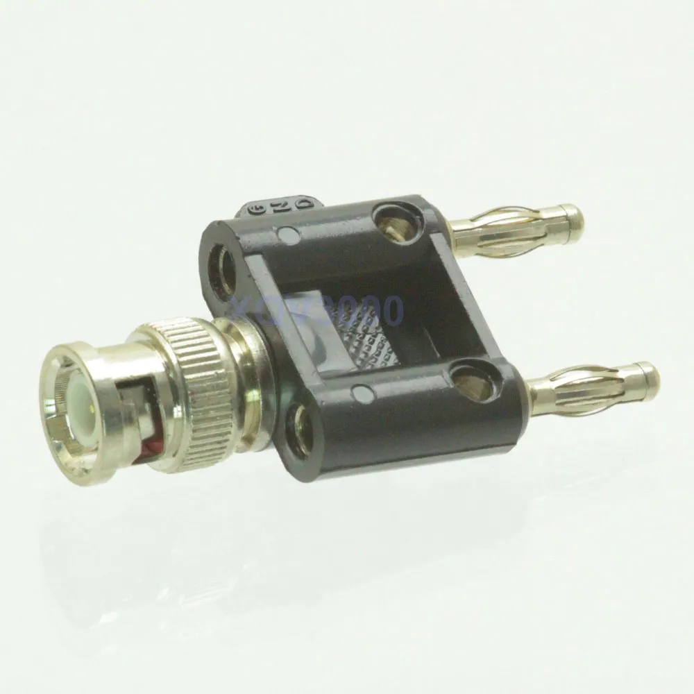 Переходник с разъемом BNC папа на двойной Банановый штекер 4 мм | Обустройство дома