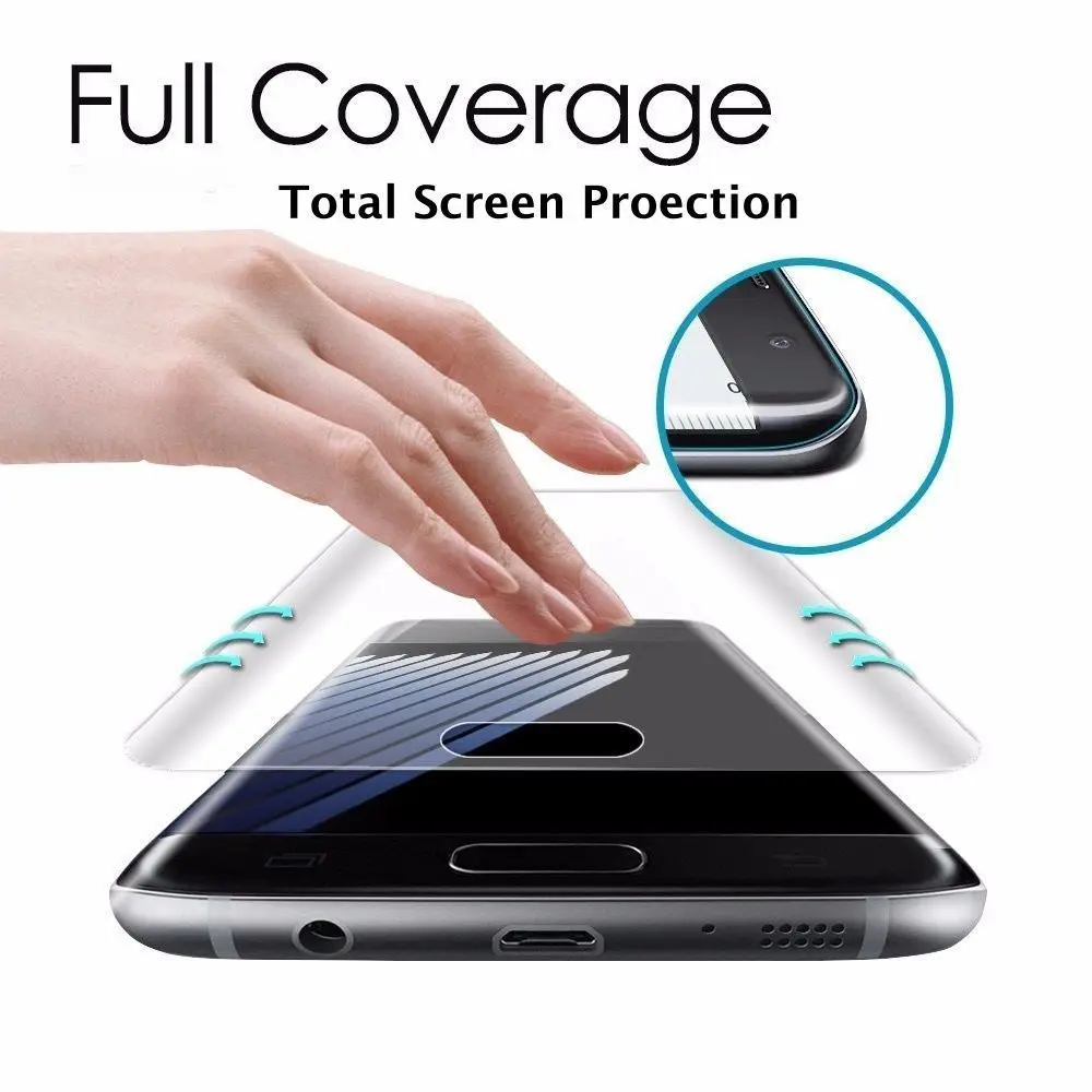 

3D Curved Full Cover tempered Glass For Samsung S10 S9 S8 plus S7 S6 Edge Plus Note 8 With Retail Packaging
