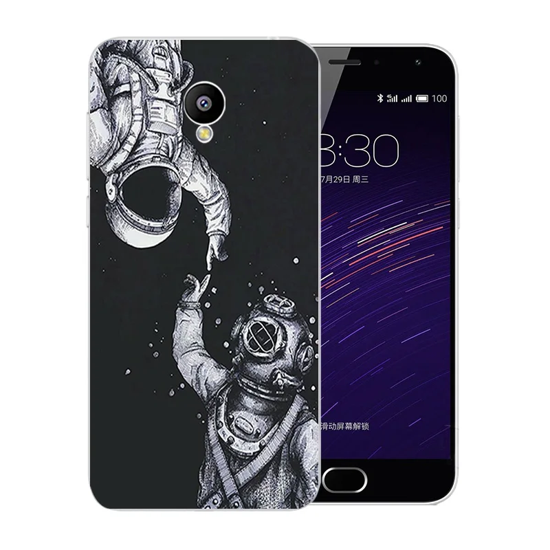 5 0 дюйма для Meizu M2 Mini чехол телефона мягкий TPU прозрачный силиконовый задней