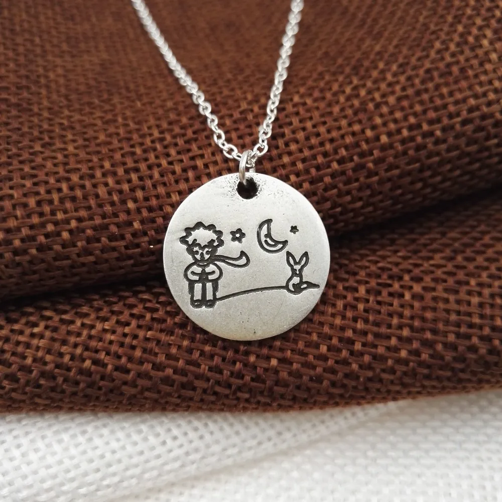 10 шт. Новое поступление Маленький принц ожерелье в виде лисьей мордочки под луной прекрасный подарок для