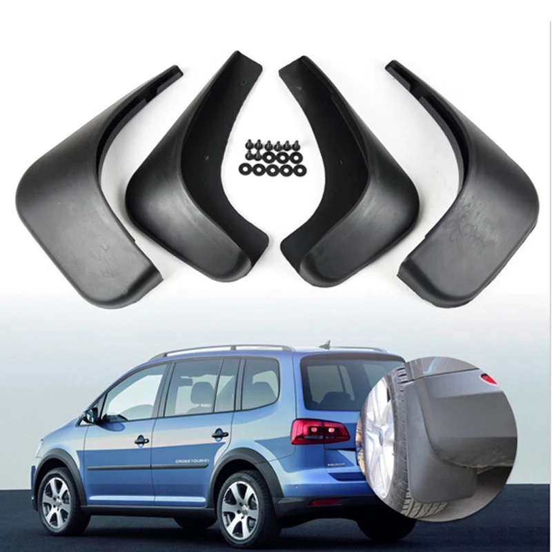 Хит продаж 4 шт. новые черные Брызговики брызговики для VW Touran 2004 2011 аксессуары