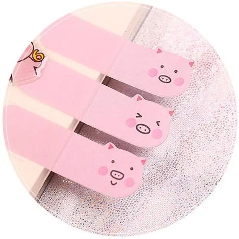 Piggy блокнот для заметок симпатичные канцелярские принадлежности Kawaii Наклейки розовый поросенок Липкие заметки корейский творческий планировщик наклейки офисные школьные принадлежности