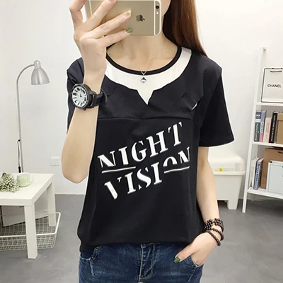 t shirt black Shintimes женская летняя футболка из хлопка с дырками, повседневная женская футболка с коротким рукавом в Корейском стиле, модные топы размера плюс, женская футболка - Цвет: t shirt black