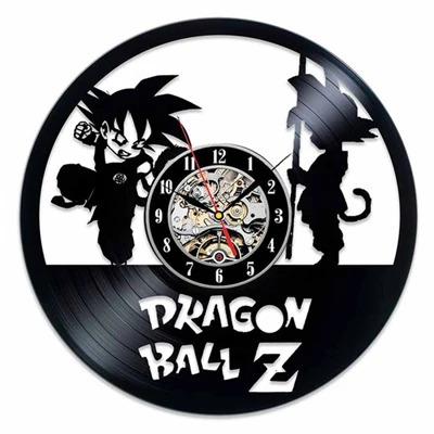 7 Dragon Ball Z настенные часы современный дизайн Wukong коллекционные 3D наклейки Ретро виниловая запись настенные часы настенные домашние декоративные часы - Цвет: 7