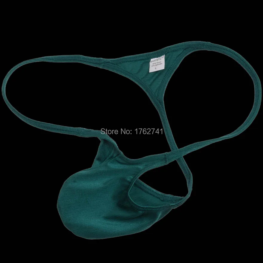 Сексуальные мужские стринги микро нижнее белье трусы бикини блестящие