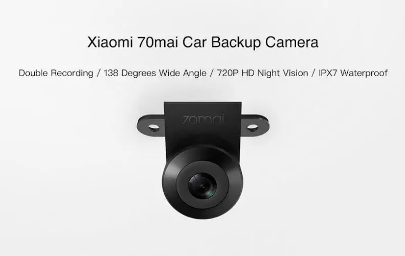 Xiaomi 70mai HD камера заднего вида 720P HD ночного видения IPX7 Водонепроницаемая мини-камера