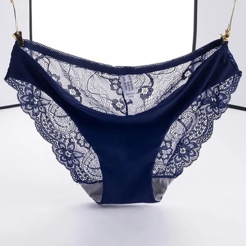 Briefs Черные, розовые, кружевные, пикантные женские трусики, трусики, панталоны, бикини, новинка, сексуальные женские трусы, кружевные бесшовные трусики TT - Цвет: Briefs