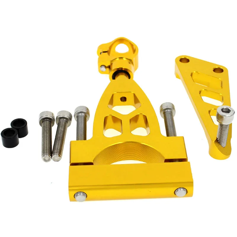 FX CNC Adjustable Motorcycles Steering Damper Stabilizer Mounting Brackets Kits For HONDA CB400 VTEC 1999 - 2010 2009 08 07 | Автомобили и