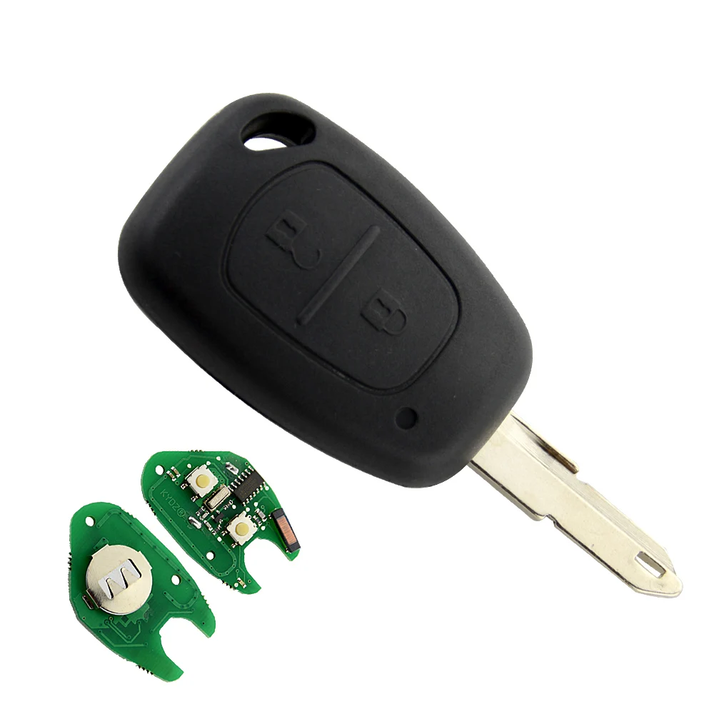OkeyTech 2 кнопки дистанционный Автомобильный ключ PCF7946 ID46 чип transмистер для Renault Key