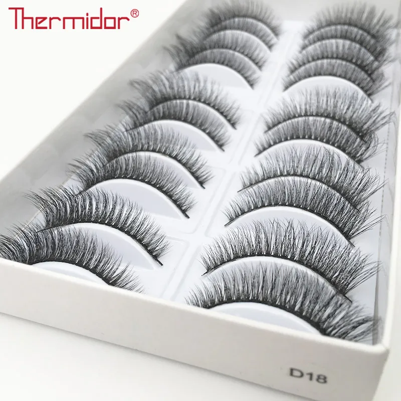 3D накладные ресницы Thermidor натуральные короткие корейские ручной работы супер
