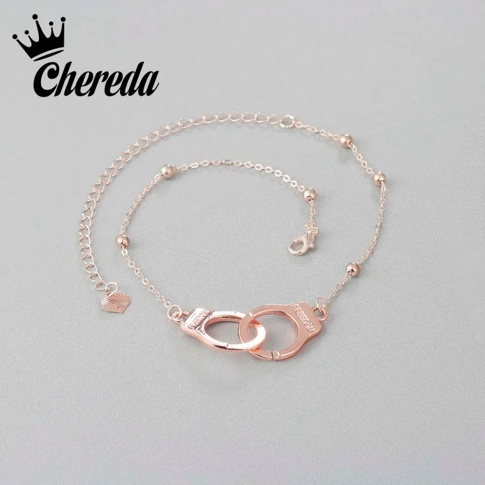 Браслет Chereda Anklets наручники из сплава розового и серебряного цвета женские