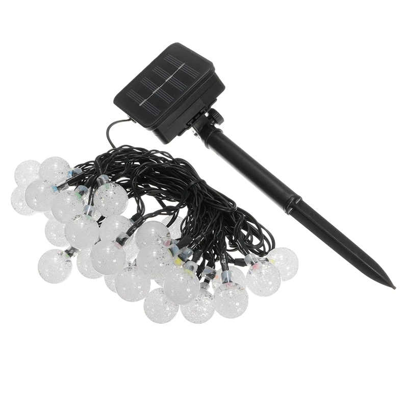 Солнечные 6M30LEDS водонепроницаемый Солнечный Шар Сказочный свет для сада