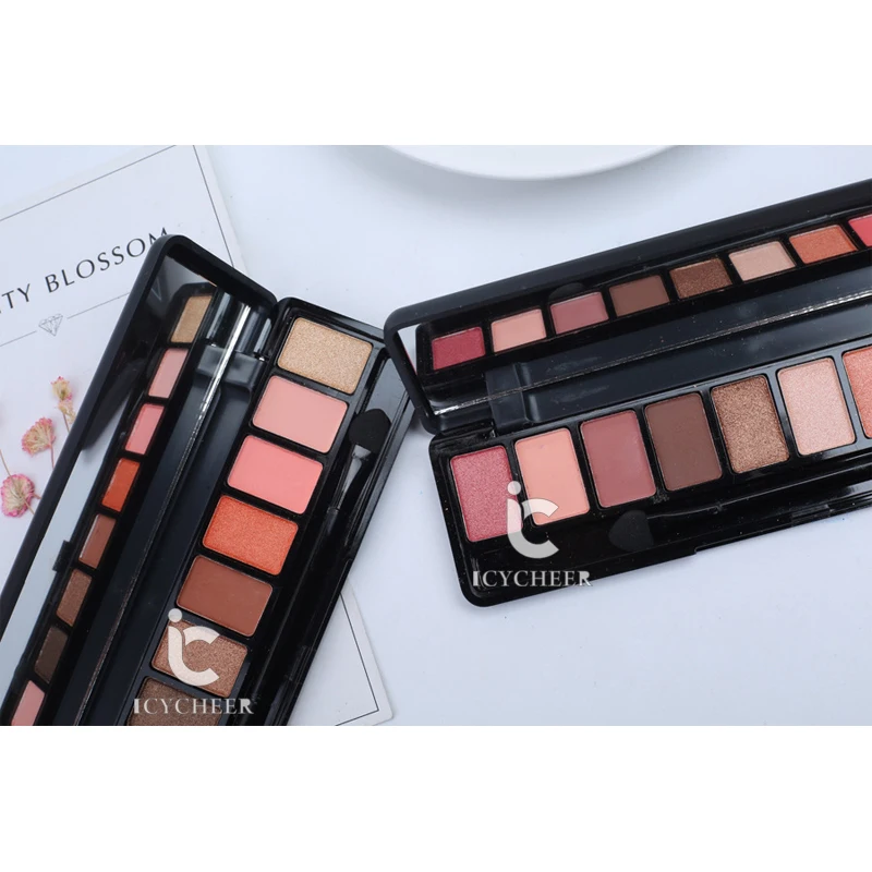 ICYCHEER модные мерцающие и матовые 10 цветов Тени для век Professional Play color Nude Basic Natural Make Up