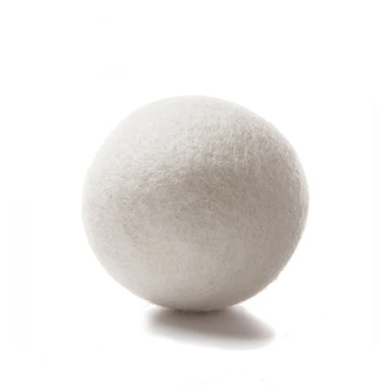 White 6Pcs/Set 6cm Natural Wool Dryer Balls Water Absorption Eliminates Static Laundry Drying Replacement Reusable | Дом и сад