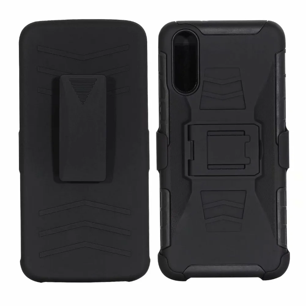

ShockProof Heavy Duty Armour Tough Stand Case With Belt Clip For huawei P20/Huawei P20 Pro