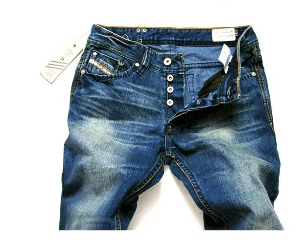 HOT! Free Shipping 100% Cotton slim western style Fashion hip hop pants/Blue jeans Trousers | Мужская одежда