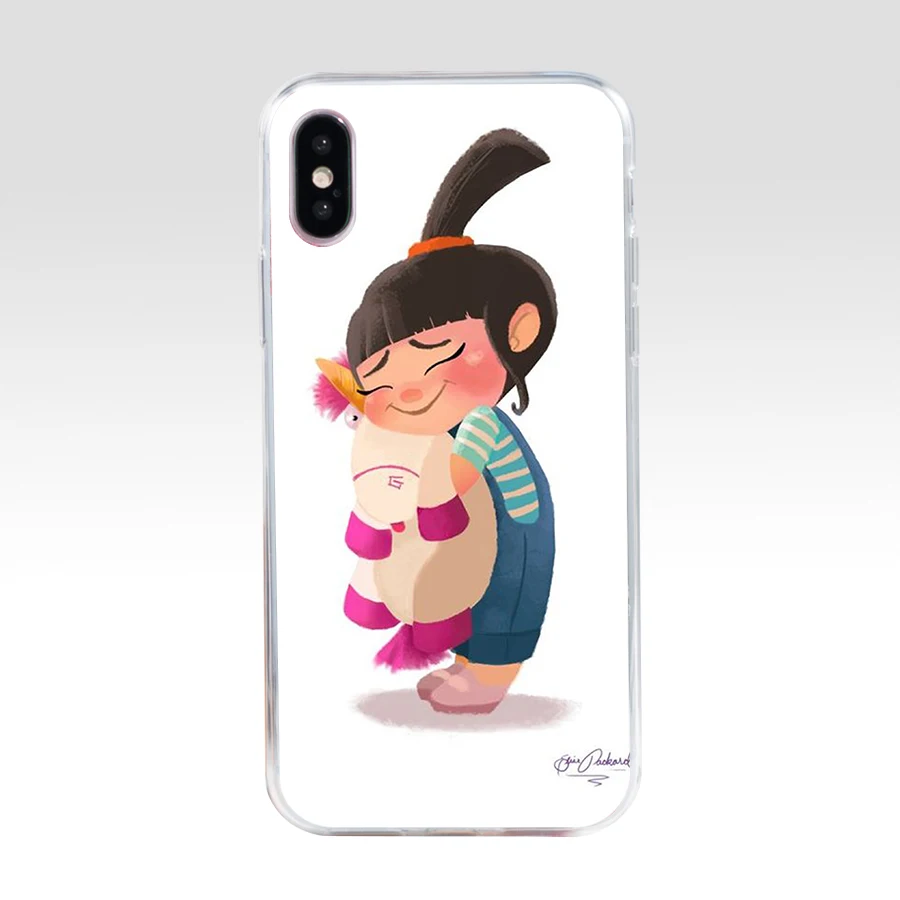 116AQ Миньон мой Пушистый Единорог Агнесс Мягкий силиконовый чехол для телефона из