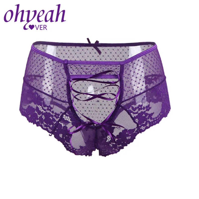 Ohyeahlover Кружево Strappy тонкие M 3XL Трусики для женщин Для Высокая талия см. Хотя S белье