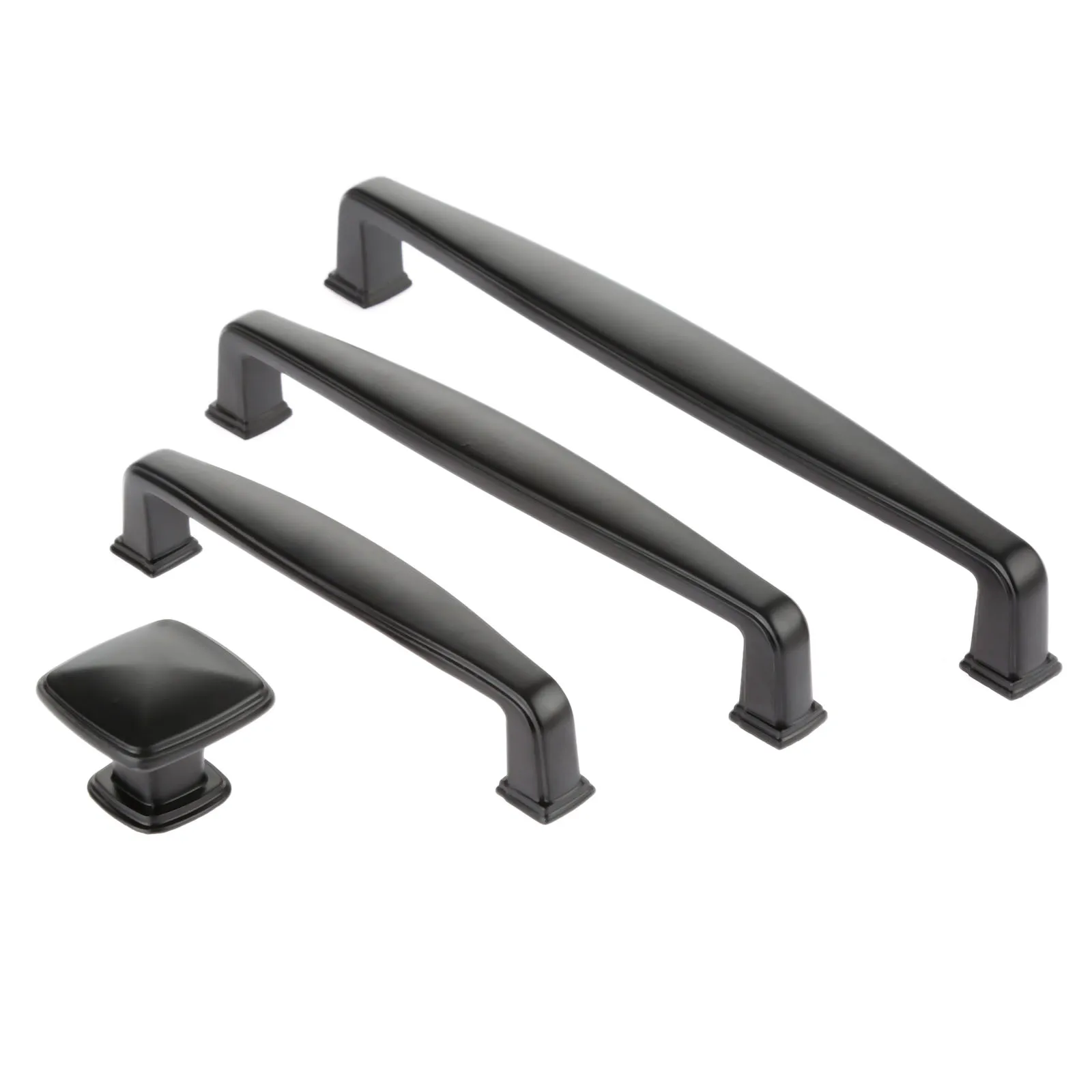 Ручка и ручка шкафа для мебели DRELD черная кухонной двери шкаф выдвижной ящик