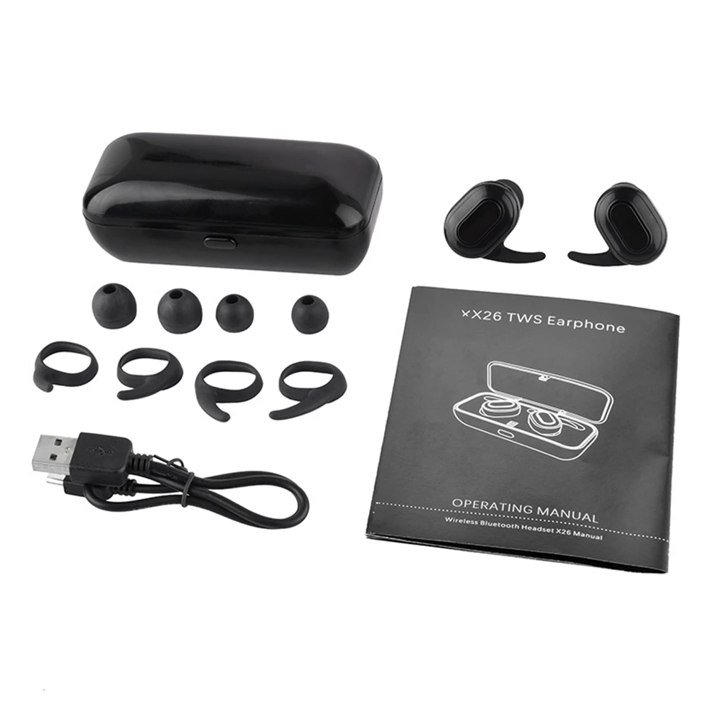 TWS Мини Bluetooth наушники с микрофоном беспроводные 3D стерео гарнитура Громкая связь