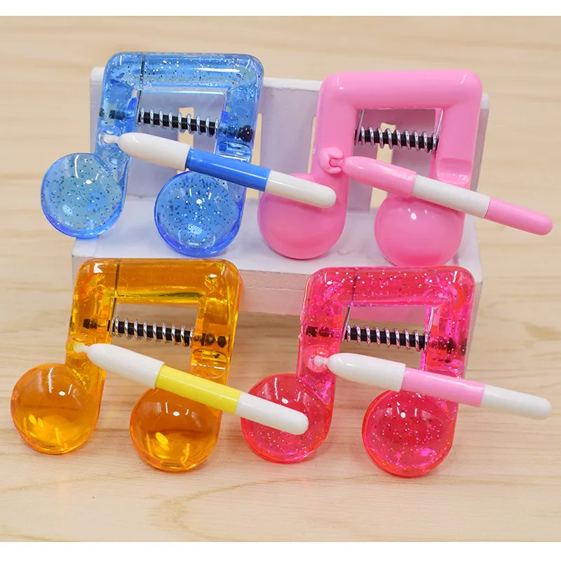 Креативный пластиковый музыкальный зажим с ручкой музыкальные ноты бумажная