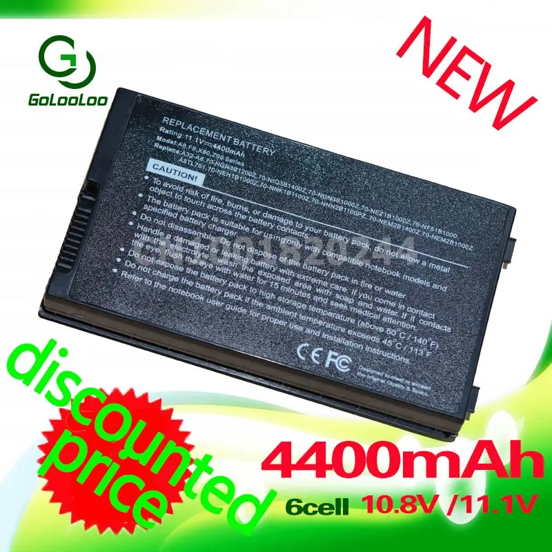 Golooloo 11 1 v 4400MaH аккумулятор для ноутбука ASUS 70 NF51B1000 90 NF51B1000Y NNN1B1000Y NB BAT A8 A32 A8|laptop