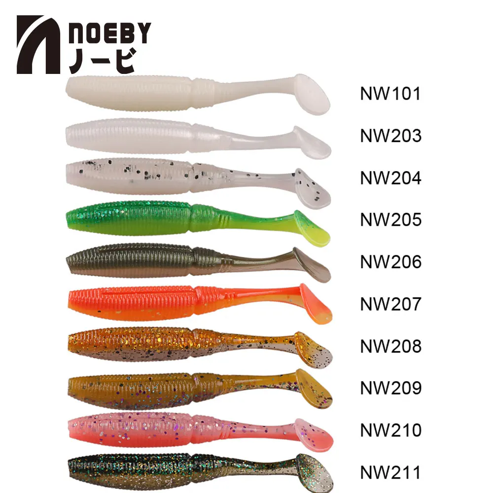 NOEBY рыболовные приманки 5 шт./лот 100 мм/9 г SW5019S мягкие Pesca Leurre Souple Shad De Peche воблер