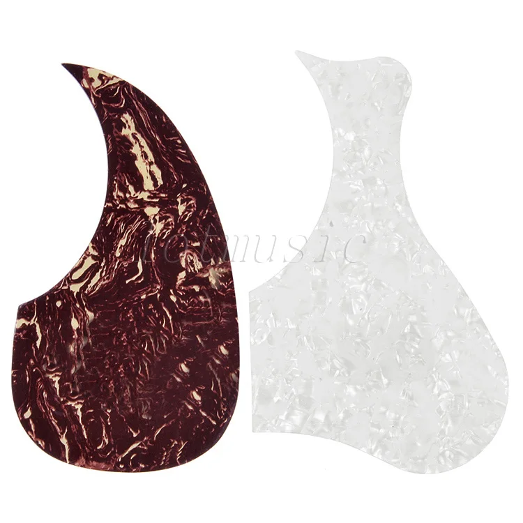 2 Шт. Задней Ясно Белый Красный Акустическая Гитара Накладку К Царапинам Пластины