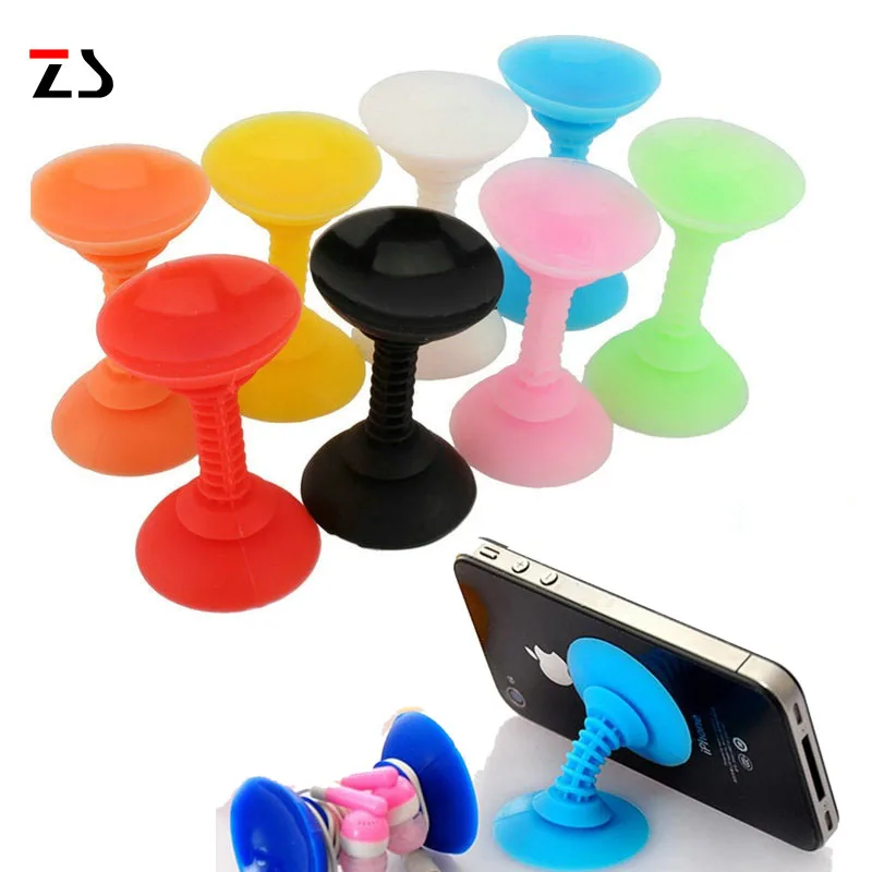2pcs/lot Universal For Car phone holder High quality Silicone sucker Strong Octopu Bobbin Finger Holder TISKE Desk stand | Мобильные