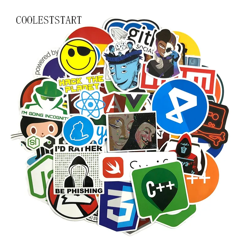 150 шт./компл. граффити наклейки Программирование хакеров Java PSH для багажа