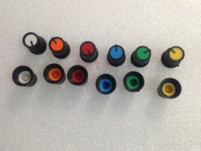 Пластиковая ручка потенциометра/цветочный вал 6 мм крышка ручки сливы/регулятор