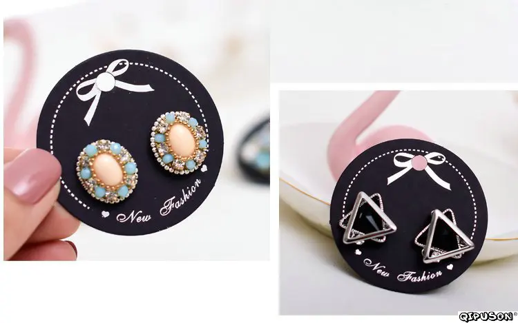 100 шт./точка/мини карта бирки для ювелирных изделий своими руками серьги брошь