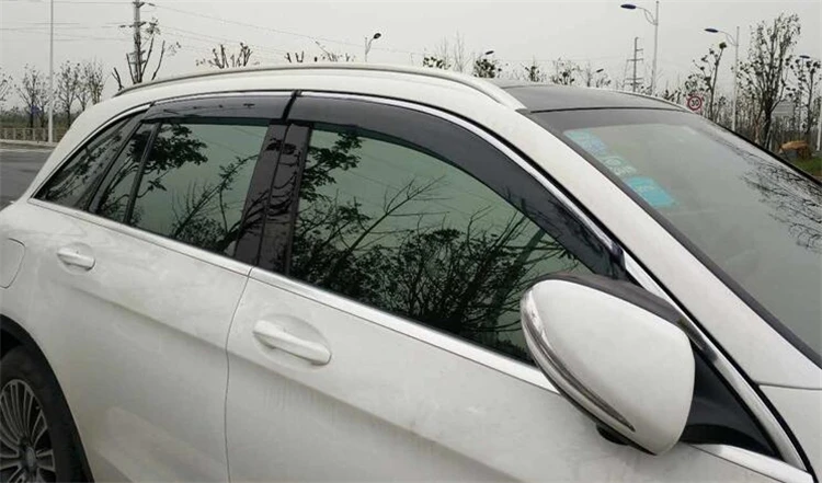 Пластиковый козырек для окон Hyundai Sonata отверстия защита от солнца дождя