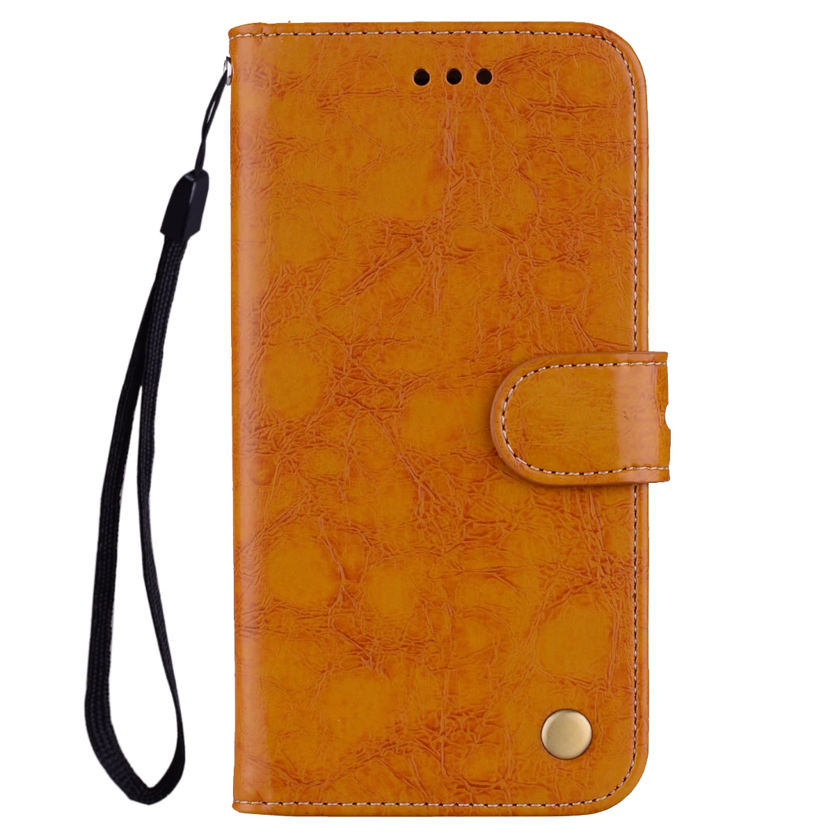 Кожаный чехол для Fundas Nokia 6 Nokia6, Мягкая силиконовая задняя крышка для Nokia 6 TA-1021, защитный флип-Кошелек, Чехол-книжка - Цвет: brown