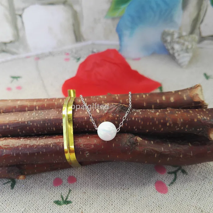 Опаловые бусины OP17 круглые 7 мм полностью просверленные синтетический опал