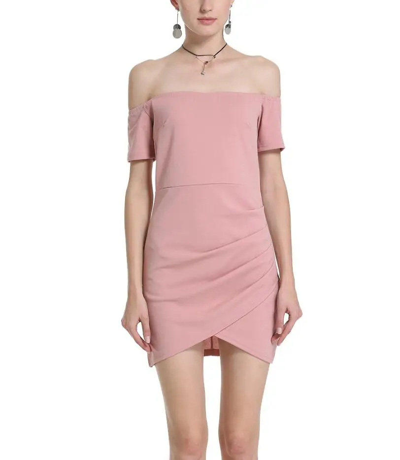 JOYIN вечерние женские летние платья 2017 летнее платье Сарафан розовый с черным