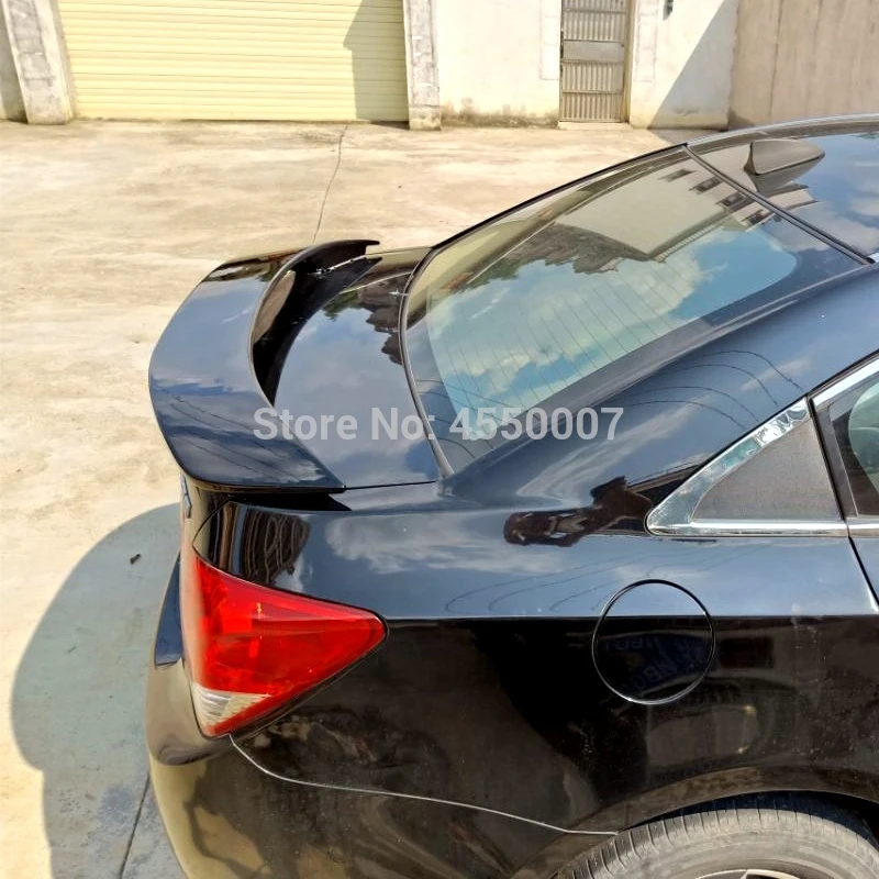 Для Chevrolet Cruze 2010 2011 2012 2013 ABS пластик грунтовка цвет задний спойлер Внешний Хвост Багажник крыло украшение