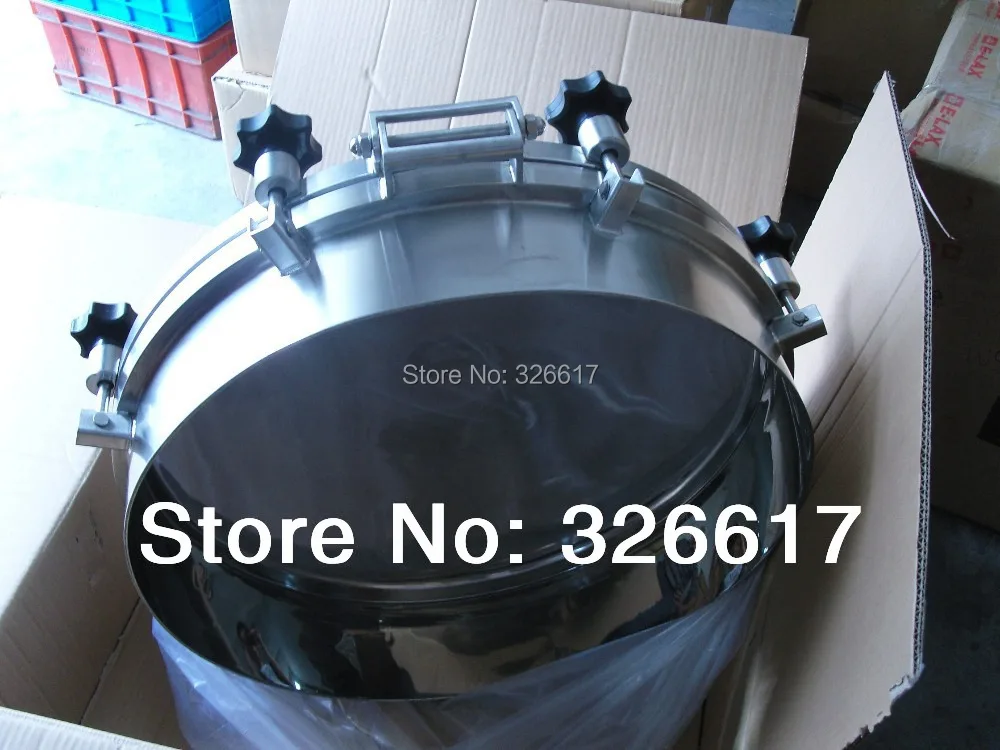 Санитарная 450 мм круглая крышка люка из нержавеющей стали силикон/EPDM|steel t post