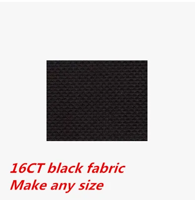 Холст 16CT черный 150X50cm или сделать любой размер Фабрика магазин Ткань Вышивка