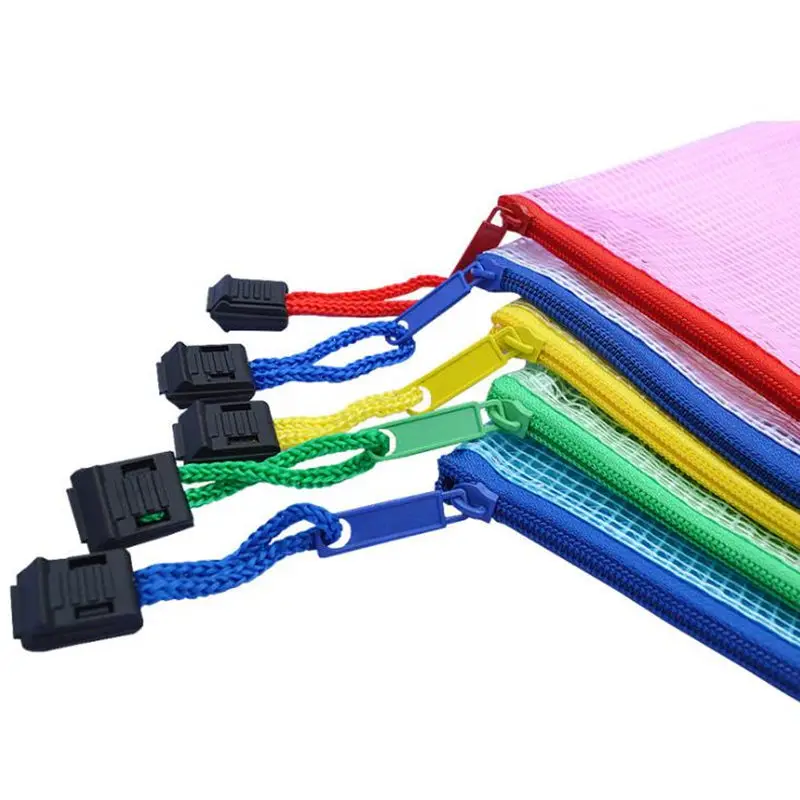 A4 Grid Transparent Document Bag PVC Zipper Stationery Pouch Filing Products Storage F20173306 | Дом и сад
