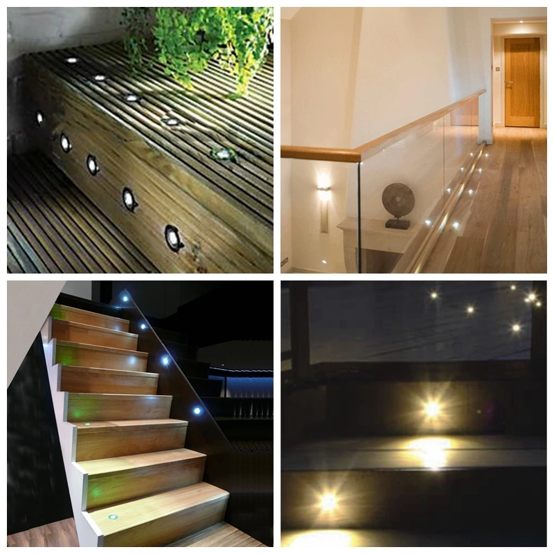 Светодиодные огни палубе комплект Нержавеющая сталь Водонепроницаемый