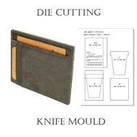 diy leather craft thin card holder small wallet die cutting knife mould hand punch tool set
