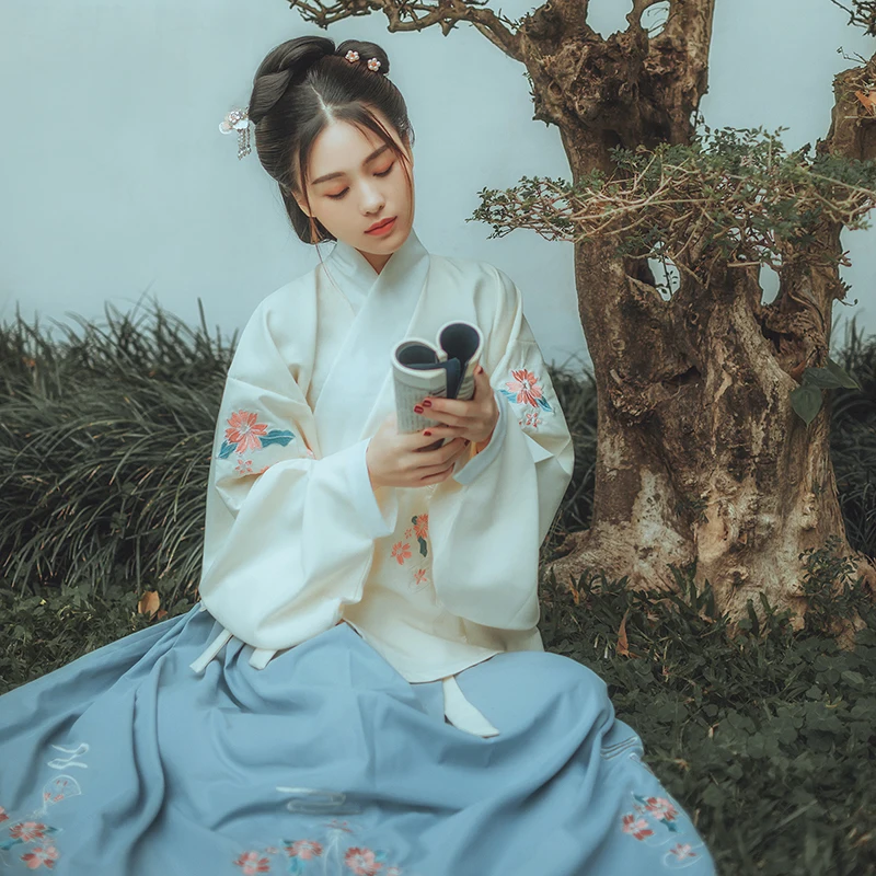 

Hanfu элегантный костюм для китайских танцев традиционная одежда для сцены для певцов для женщин фестиваль наряд восточные, одежда для представлений, DC1805