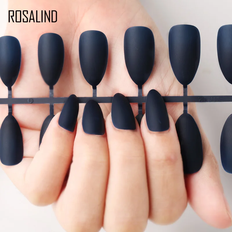 Искусственные ногти ROSALIND для наращивания ногтей полное покрытие нажимайте на