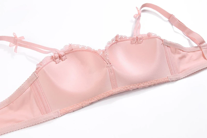 Сексуальный женский комплект нижнего белья с получашечками и вышивкой кружевной