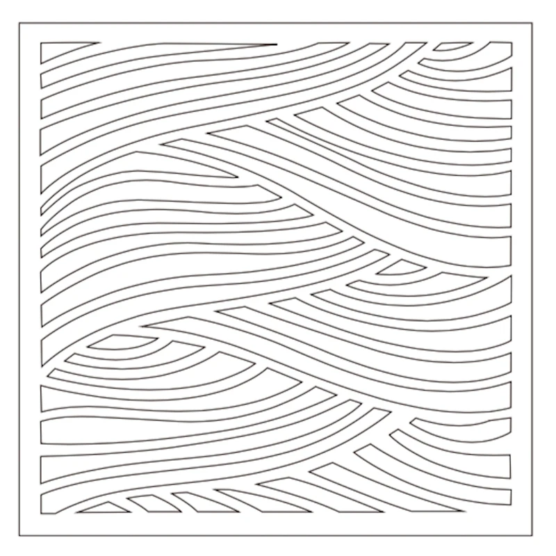 Go With the Flow волновой трафарет for DIY альбом для скрапбукинга бумажная карта Craft Fun